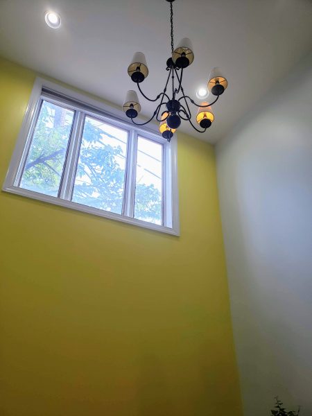 Before: 17 foot ceiling