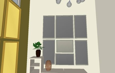 DiningSideLayout Dining room side layout with furniture arrangement