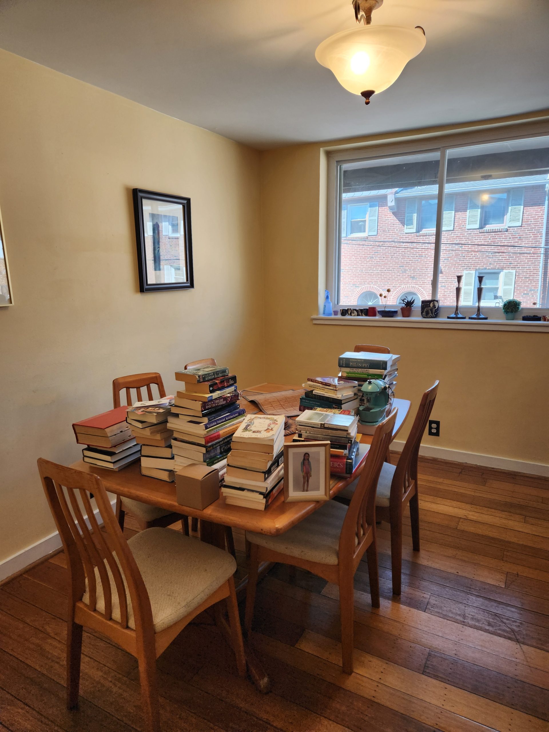 Updated dining room with cohesive color palette