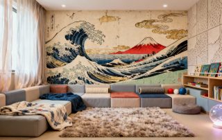 spacious home sensory room featuring soft